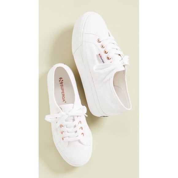 superga white rose